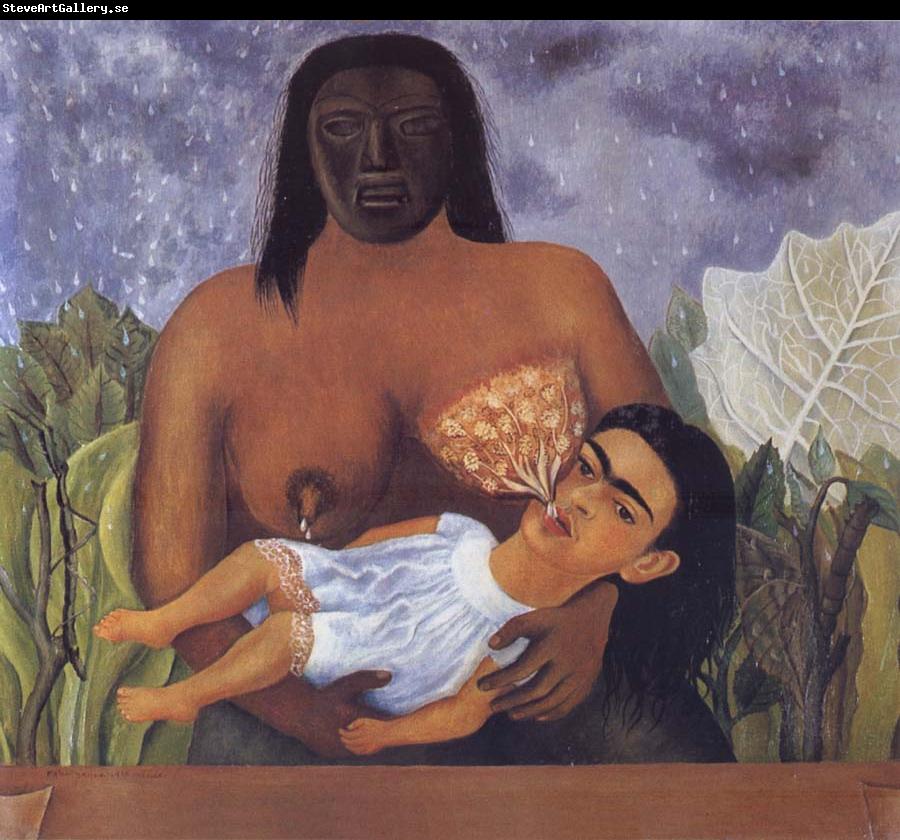 Frida Kahlo Kahlo painted herself in my Nurse and i in the arms of an Indian wetnurse